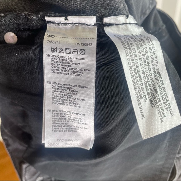 Long Tall Sally Charcoal Skinny Jeans NWOT Women’s 8 High Rise - Picture 7 of 7